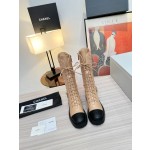 CHANEL's latest side zipper high boots