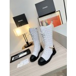 CHANEL's latest side zipper high boots