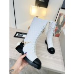 CHANEL's latest side zipper high boots