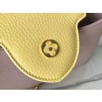 𝐋𝐎𝐔𝐈𝐒𝐕𝐔𝐈𝐓𝐓𝐎𝐍 M20844 Grapefruit Pink Flower Three Piece This CAPUCINES BB handbag