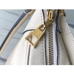 𝐋𝐎𝐔𝐈𝐒𝐕𝐔𝐈𝐓𝐓𝐎𝐍 M46099 milk white embossed Bagatelle handbag