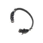 Crow Heart Double Skull Head Bracelet