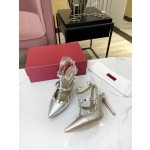 Valentino Women's Back Air (New Generation Lacquer Leather) Sandals