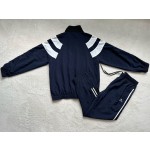 Balenciaga New Embroidered Standing Collar Panel Jacket Windbreaker Sports Coat