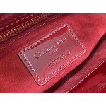 Dior three patent leather cherry red