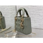 Dior three-grid patent leather rock ash 6603