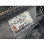 Dior three grid patent leather black 6603