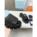 Prada Ultra Hot Thick Sole Sandals