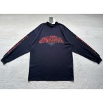 Balenciaga flame floral print round neck long sleeves