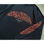 Balenciaga flame floral print round neck long sleeves