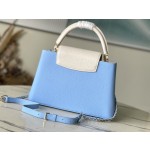 𝐋𝐎𝐔𝐈𝐒𝐕𝐔𝐈𝐓𝐓𝐎𝐍 M21887 Blue Medium This CAPUCINES BB handbag