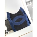 CHANEL 23p Denim Underarm Bag Hobo Bag