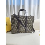 FENDI Tote handbag fabric with leather for carrying or shoulder carrying