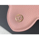 𝐋𝐎𝐔𝐈𝐒𝐕𝐔𝐈𝐓𝐓𝐎𝐍 M21887 black pink color matching small size This CAPUCINES BB handbag