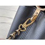 𝐋𝐎𝐔𝐈𝐒𝐕𝐔𝐈𝐓𝐓𝐎𝐍 M59459 Caramel colored Capsines mini handbag