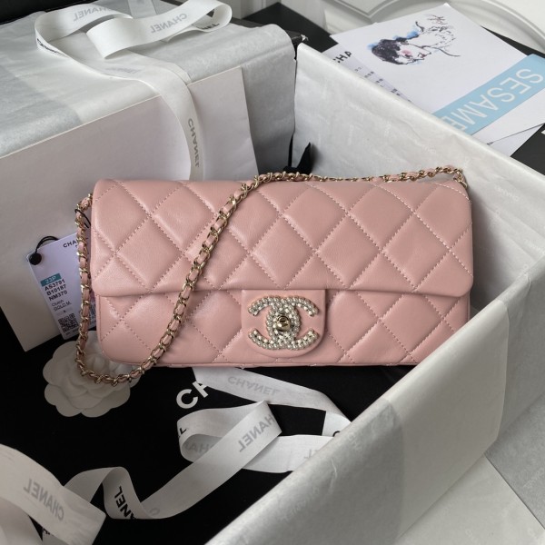 CHANEL 23A popular pearl method stick bag AS3791