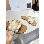 Dior webbing and woolen fitting slippers