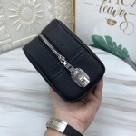 Prada-Stainless Steel Combination Lock Clutch