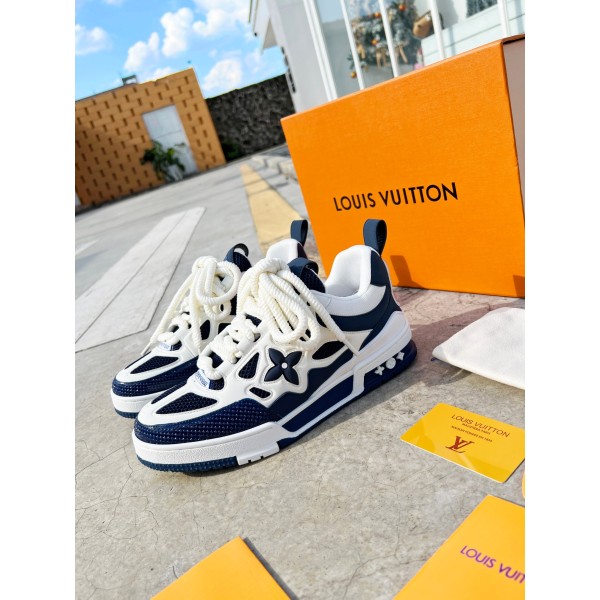 Louis Vuitton with four leaf clover pattern on the side of the shoe