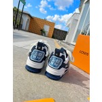 Louis Vuitton with four leaf clover pattern on the side of the shoe