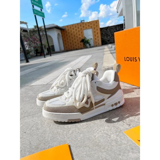 Louis Vuitton with four leaf clover pattern on the side of the shoe