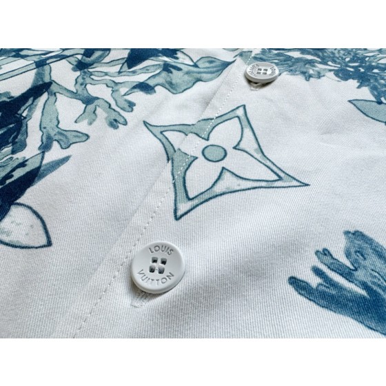 Louis Vuitton... blue water grass twill jacket jacket jacket