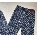 Louis Vuitton... blue camouflage floral denim pants