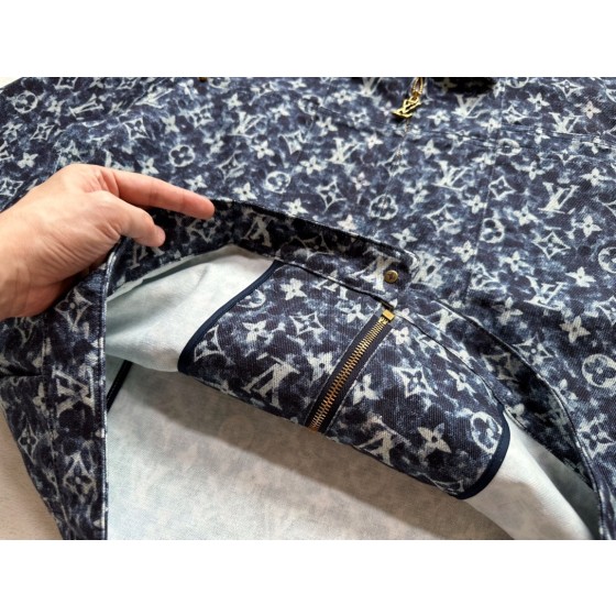 Louis Vuitton... blue camouflage floral denim jacket