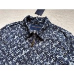 Louis Vuitton... blue camouflage floral denim jacket