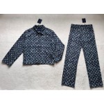 Louis Vuitton... blue camouflage floral denim jacket
