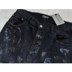 Balenciaga Mud Dyed Damaged Jeans