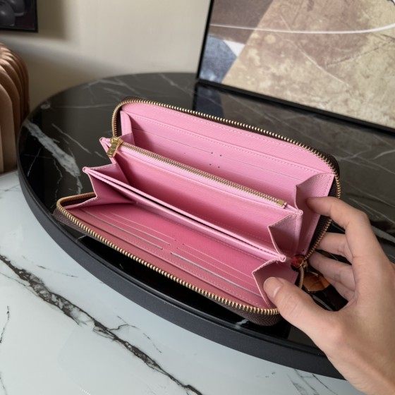 LOUIS VUITTON YK zipper wallet iconic pumpkin painting