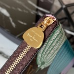 LOUIS VUITTON YK zipper wallet iconic pumpkin painting