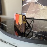 LOUIS VUITTON YK zipper wallet canvas depicting colorful pumpkin patterns