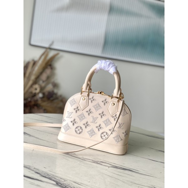 𝐋𝐎𝐔𝐈𝐒𝐕𝐔𝐈𝐓𝐓𝐎𝐍 M22878 meter white embroidered shell bag series