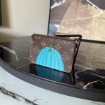 LOUIS VUITTON YK zipper wallet canvas depicting colorful pumpkin patterns
