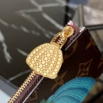 LOUIS VUITTON YK zipper wallet canvas depicting colorful pumpkin patterns