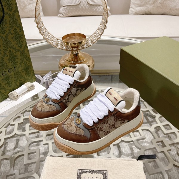 Gucci chubby thick soled dirty shoes~~Casual shoes for couples