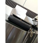 CHANEL 23a Black Gold Diamond Lion Phone Bag Model Number: 3426