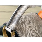 𝐋𝐎𝐔𝐈𝐒𝐕𝐔𝐈𝐓𝐓𝐎𝐍 M21166 Blue Snake Skin Fritillaria Mini This Capuchines BB handbag