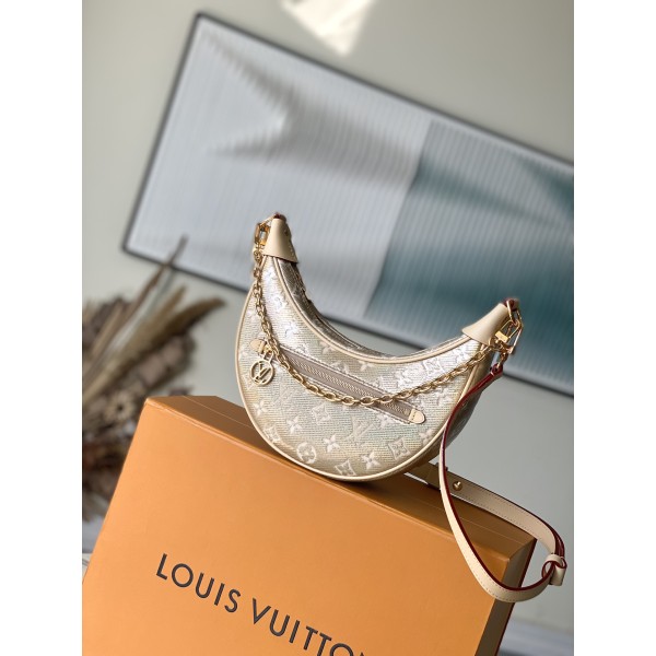 LOUIS VUITTON M22928 Golden Moon Bag Series LOOP Small Handbag