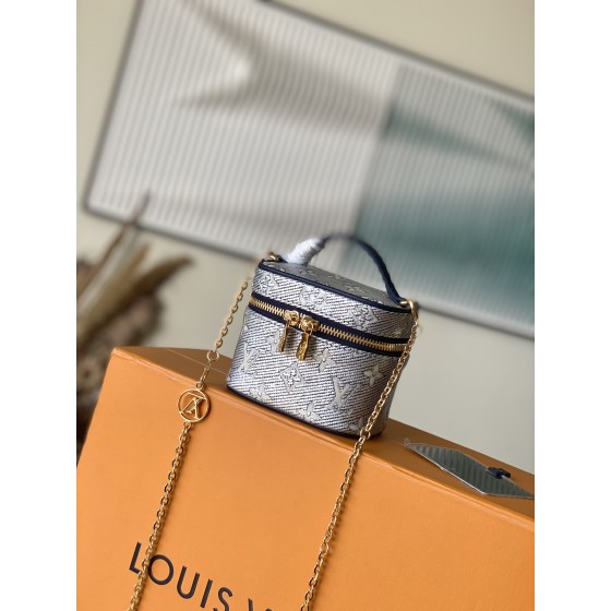 LOUIS VUITTON M82467 Blue This Micro Vanity Handbag