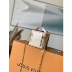 LOUIS VUITTON M82467 Gold This Micro Vanity Handbag