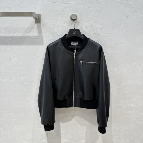 Herm è s baseball leather jacket