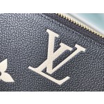 LOUIS VUITTON M82338 Black Silk Screen Cl é mence Wallet