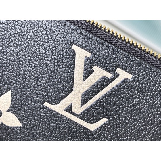 LOUIS VUITTON M82338 Black Silk Screen Cl é mence Wallet