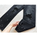 Balenciaga Mud Dyed Damaged Jeans