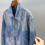 Louis Vuitton Pumpkin 🎃 Series full of printed logo, washed denim jacket, waist jacket