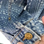 Louis Vuitton Pumpkin 🎃 Series full of printed logo, washed denim jacket, waist jacket