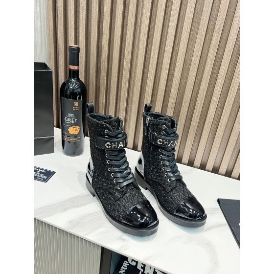 CHANEL Electrical Hardware Letter Boots